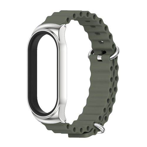 Xiaomi Smart Band 8/9 Ocean szilikon szíj védőkerettel