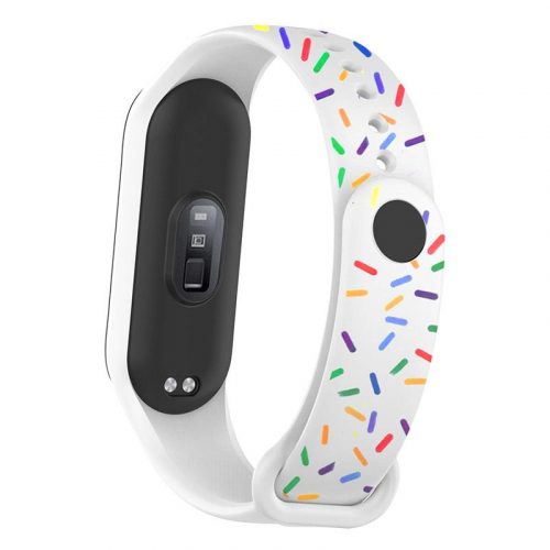 Xiaomi Mi Band 5/6/7 szilikon mintás szíj